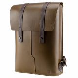 Truhaven Leather Backpack for Men _ Women _Olive Green_